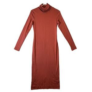 Peruvian Connection Women’s Classic T-Neck Dress Size‎ XS Burnt Orange